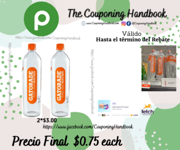 Gatorade Water 1L por $0.75