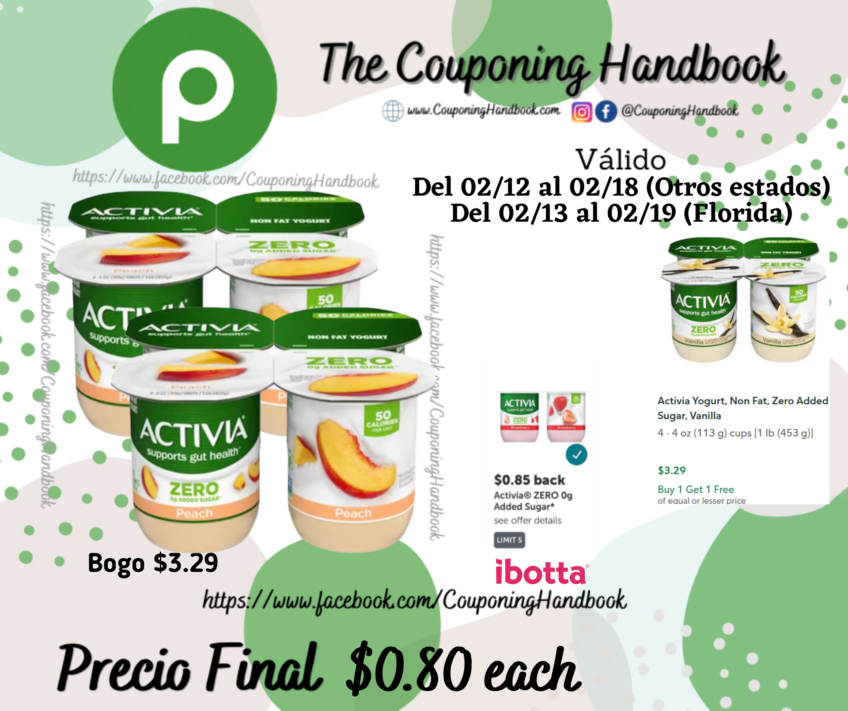 Activia Yogurt, Peach, Non Fat, Zero Added Sugar por $0.80
