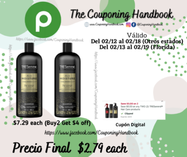 TRESemmé Shampoo or conditioner por $2.79
