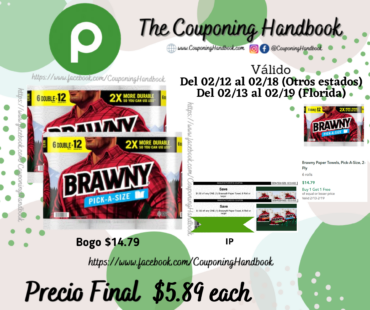 Brawny Paper Towels, Pick-A-Size, 2-Ply por $5.89