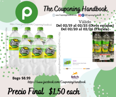 Starry Lemon Lime Soda 6 x 16.9 fl oz por $1.50