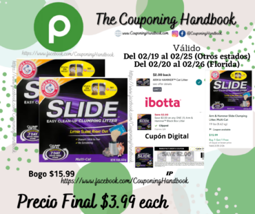 Arm & Hammer Slide Clumping Litter, Multi-Cat por $3.99