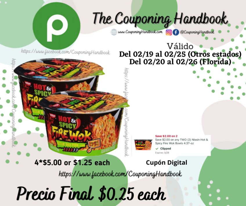 Nissin Fire Wok Noodle por $0.25