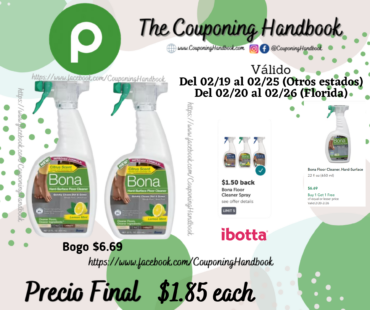 Bona Floor Cleaner por $1.85