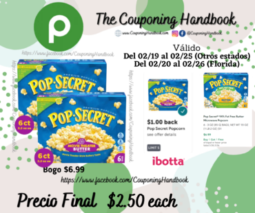 Pop Secret® Movie Theater Butter Microwave Popcorn por $2.50