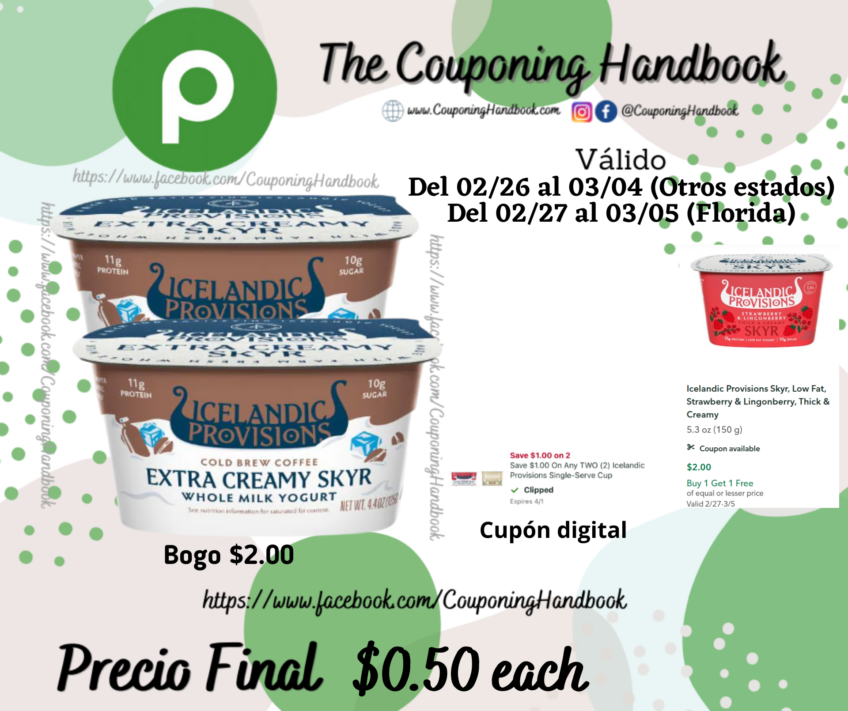 Icelandic Provisions Skyr por $0.50