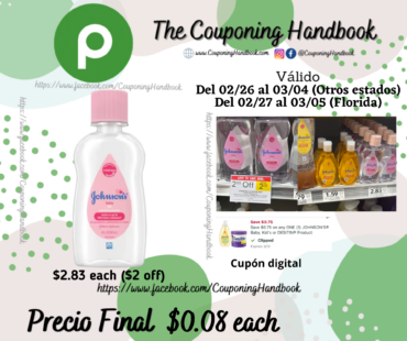 Johnson’s Oil, Baby 3 fl oz por $0.08