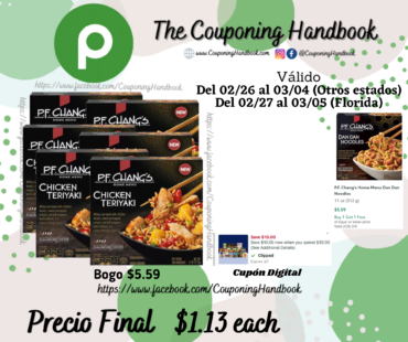 P.F. Chang’s Teriyaki Chicken Bowl por $1.13