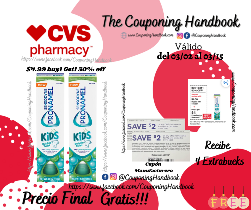 02 Sensodyne Pronamel Kid’s Fluoride Toothpaste, Bubble Twist, 4 OZ Gratis