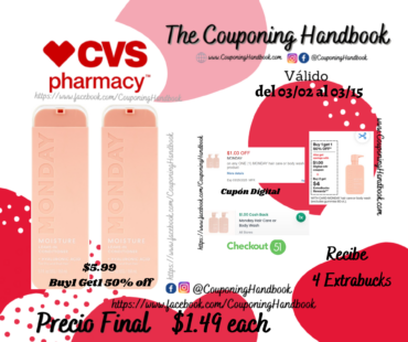 MONDAY Leave In Conditioner, 5 OZ por $1.49