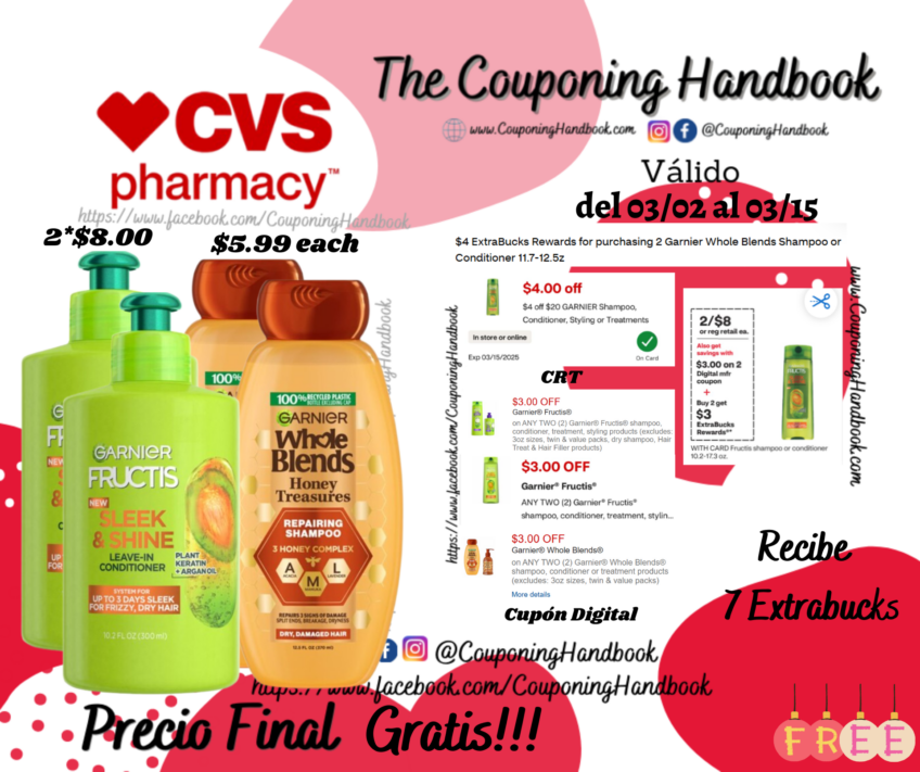 04 Productos Garnier Hair Care Gratis