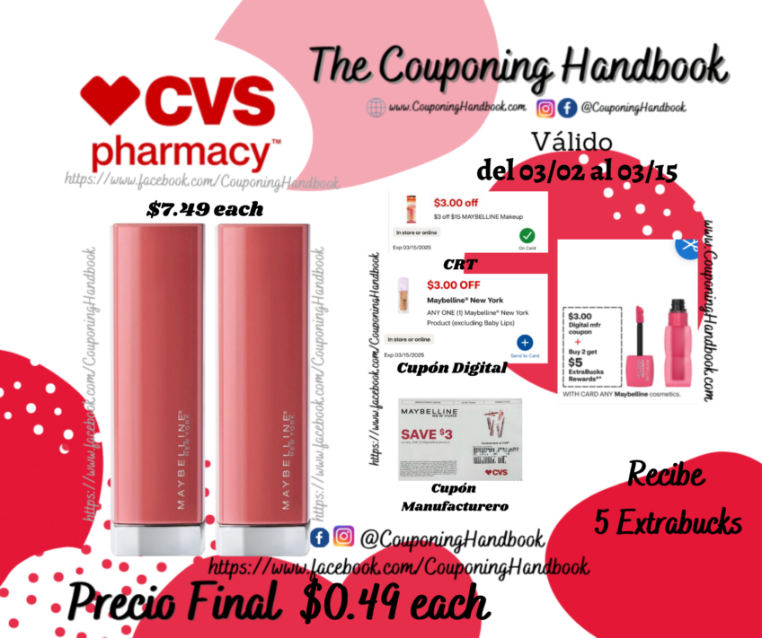 Maybelline Color Sensational Made For All Lipstick por $0.49