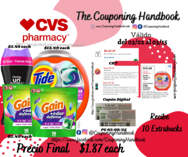 04 Productos de Laundruy por $7.46