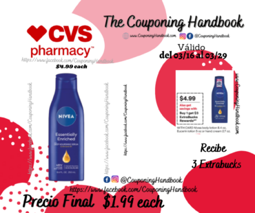 NIVEA Essentially Enriched Body Lotion, 8.4 OZ por $1.99