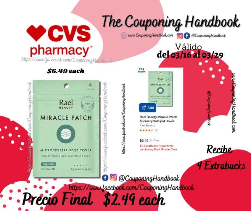 Rael Beauty Miracle Patch Microcrystal Spot Cover por $2.49