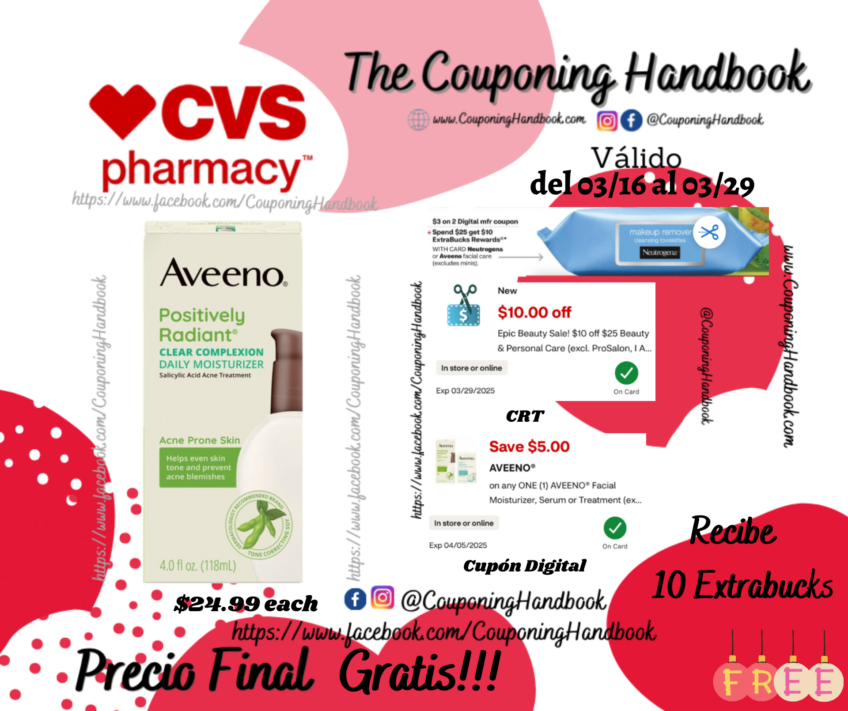 Aveeno Clear Complexion Acne-Fighting Moisturizer with Soy, 4 OZ Gratis