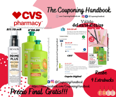 01 Revlon Prime y 02 Garnier Fructis Gratis