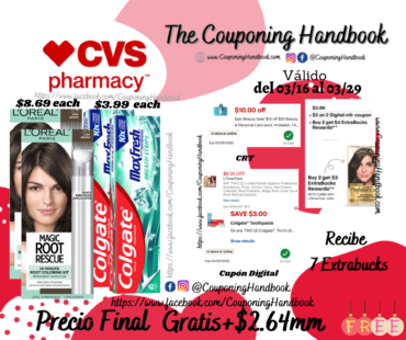 02 L’Oreal Paris Root Rescue 10 Minute Root Hair Coloring Kit y 02 Colgate Max Fresh Whitening Anticavity Fluoride Toothpaste Gratis