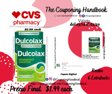 Dulcolax Stimulant Laxative Tablets, Overnight Relief por $1.99