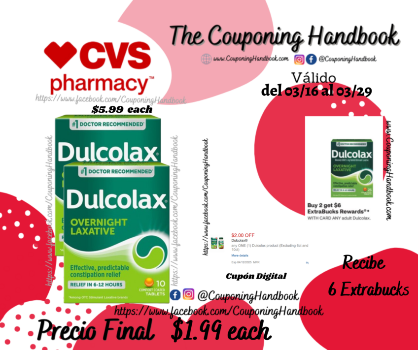 Dulcolax Stimulant Laxative Tablets, Overnight Relief por $1.99