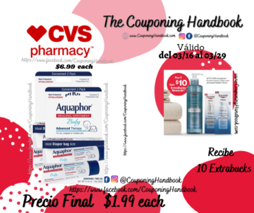 Aquaphor Baby Advanced Therapy Healing Ointment Skin Protectant por $1.99