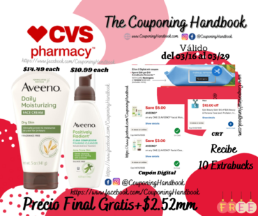 02 Productos Aveeno Face Gratis