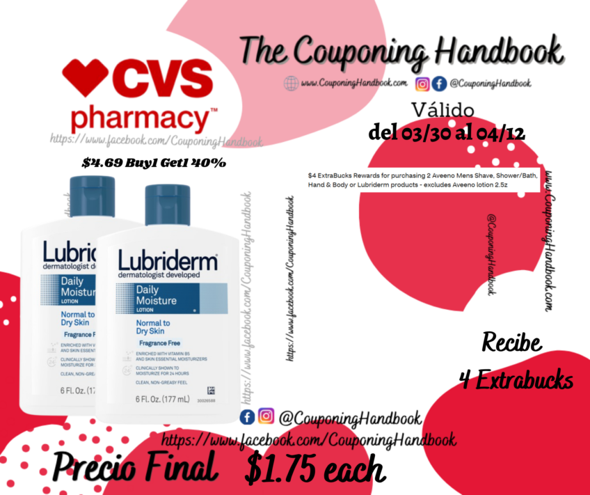 Lubriderm Daily Moisture Lotion, Fragrance-Free, 6 Ounces por $1.75