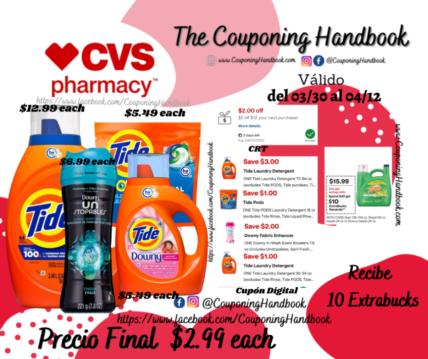 04 productos de Laundry por $11.96