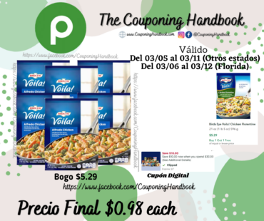 Birds Eye Voila Alfredo Chicken 21 oz por $0.98