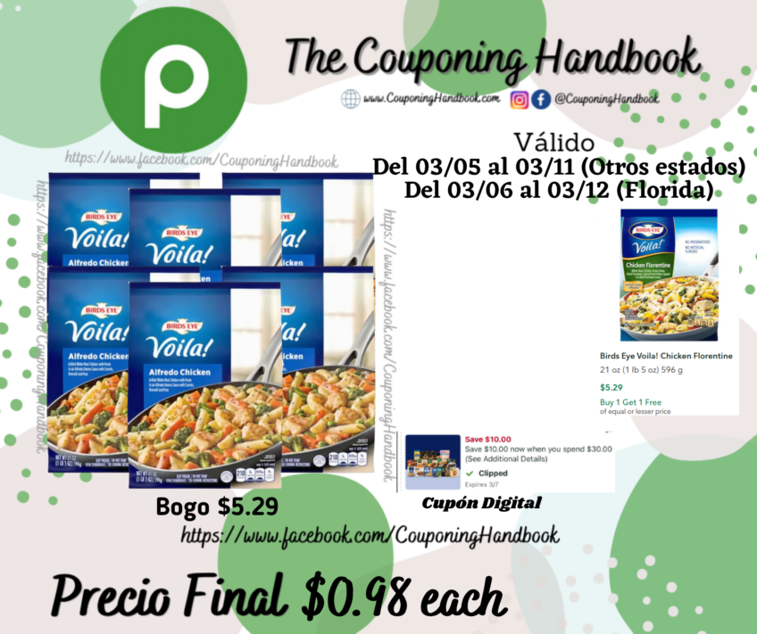 Birds Eye Voila Alfredo Chicken 21 oz por $0.98