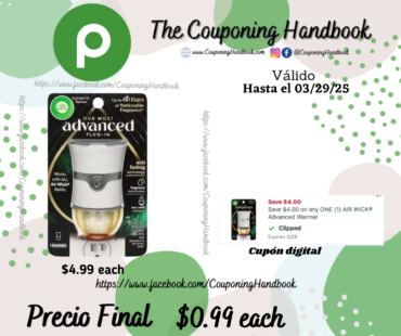 Air Wick Scented Oil Warmer 1 warmer por $0.99