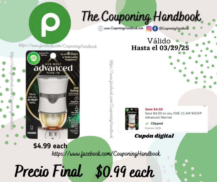 Air Wick Scented Oil Warmer 1 warmer por $0.99