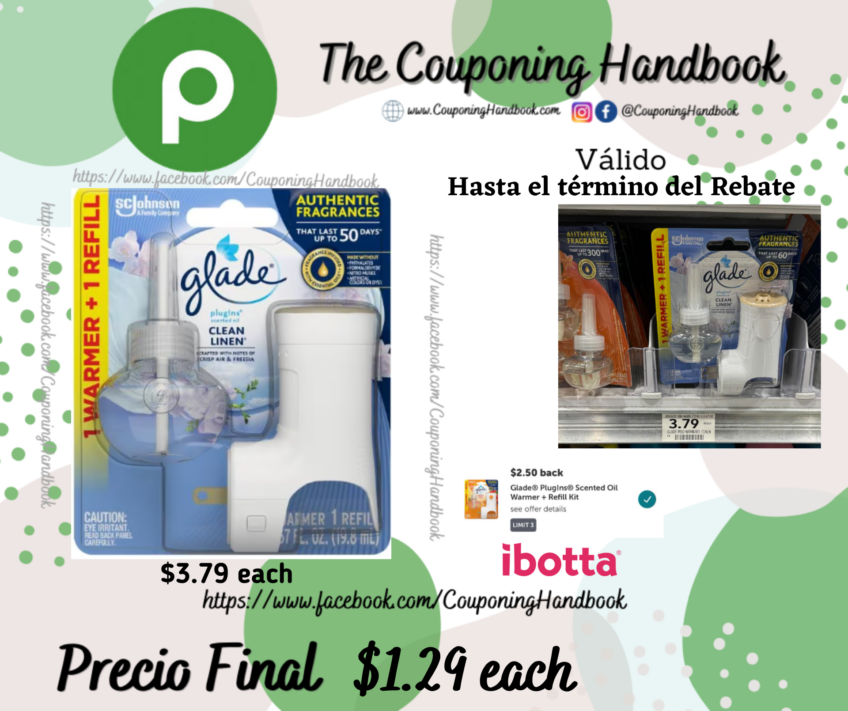 Glade Plugins Scented Oil, Clean Linen por $1.29