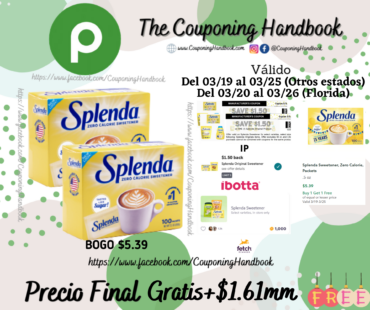 02 Splenda Splenda Stevia Sweetener Packets – 100CT Gratis