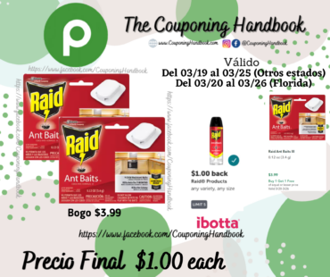 Raid Ant Baits III por $1.00