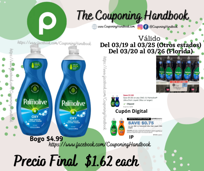 Palmolive Ultra Oxy Plus Dishwashing Liquid Dish Soap por $1.62