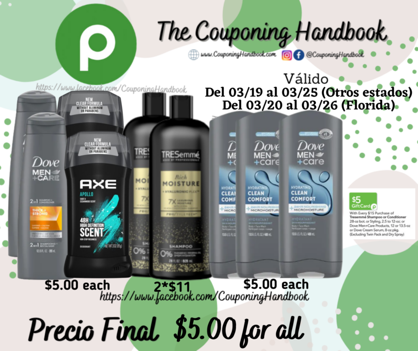09 productos Personal Care por $5.00