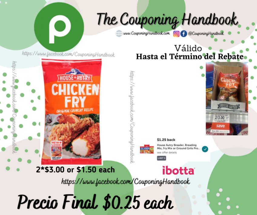 House-Autry Chicken Fry, Original Crunchy Recipe por $0.25