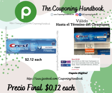 Crest Pro-Health Toothpaste, Whitening por $0.12