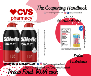 Gillette Foamy Shave Foam por $0.69