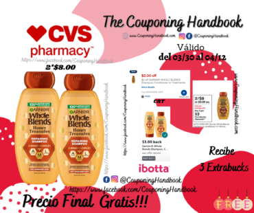 02 Garnier Whole Blends shampoo or conditioner Gratis
