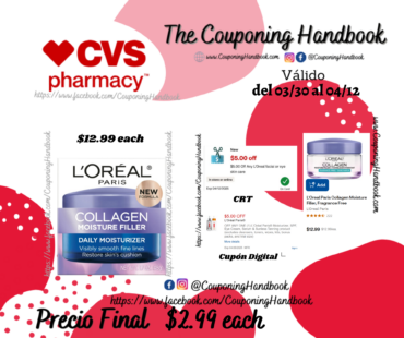 L’Oreal Paris Collagen Moisture Filler por $2.99