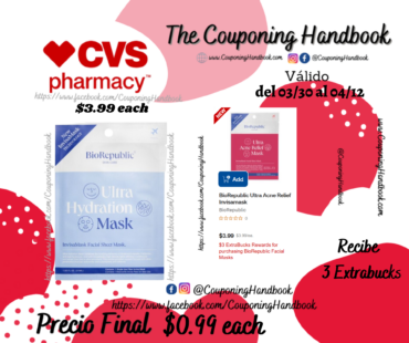 BioRepublic Ultra Hydration Invisamask por $0.99