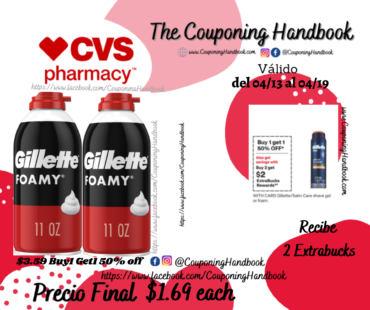 Gillette Foamy Shave Foam por $1.69