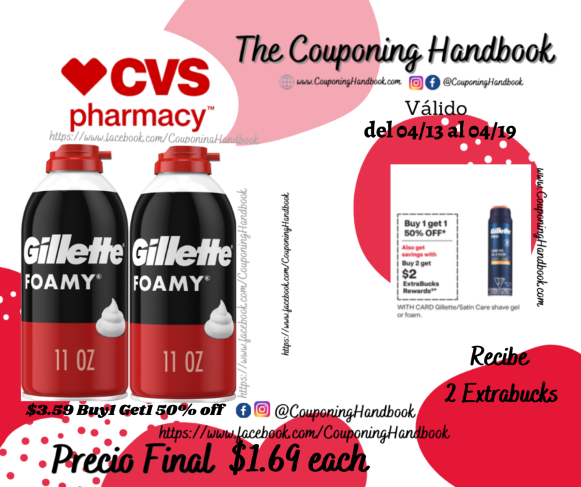 Gillette Foamy Shave Foam por $1.69