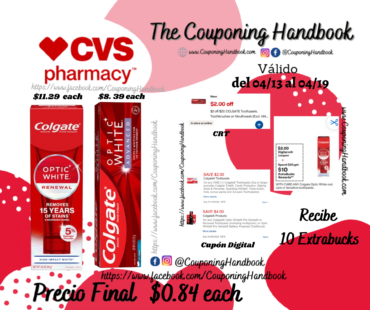 Productos Colgate Optic White por $0.84