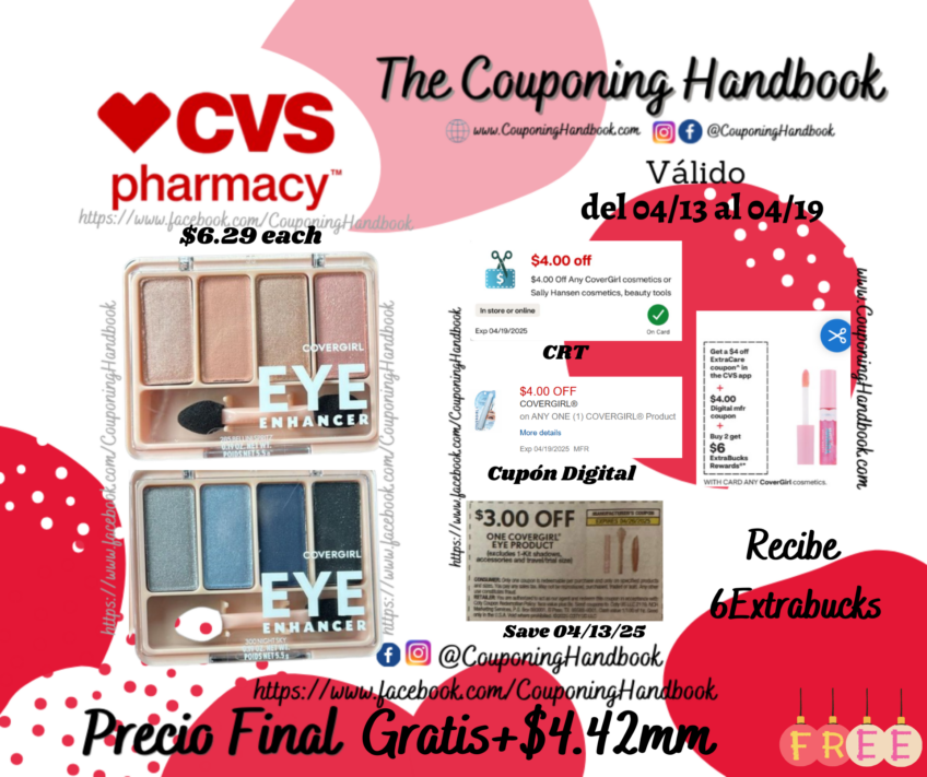 02 CoverGirl Eye Enhancers 4-Kit Eye Shadow Gratis