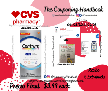 Centrum Silver Multivitamin Tablets for Men 50+ por $3.99