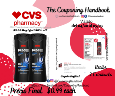 AXE Body Wash for Men, 16 OZ por $0.99