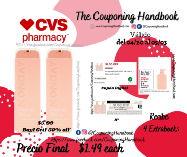 MONDAY Leave In Conditioner, 5 OZ por $1.49